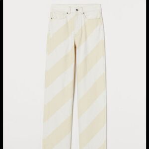H&M Studio Collection Chevron Print Jeans NWT